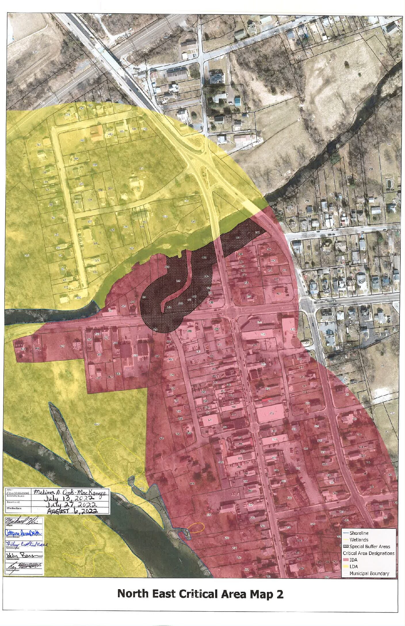 Critical Area Map 2 to North East, Maryland